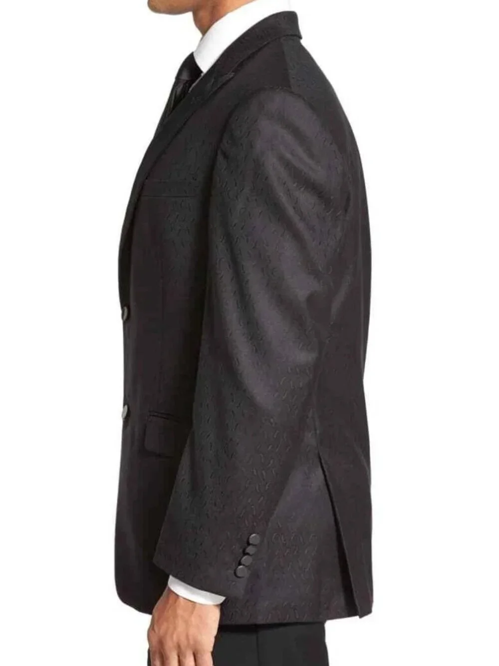 Andrew Marc New York Men's Paisley Pattern Wool Sport Coat, Dark Brown, 44R